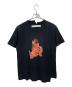 OFFWHITE（オフホワイト）の古着「シャツ 18SS DIAG FIRE SPLICED S/S T-SHIRT（ダイアゴナル ファイア スプライスド 半袖Tシャツ）」｜ブラック