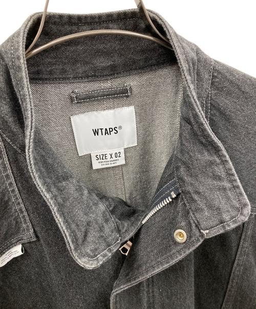 WTAPS（ダブルタップス）WTAPS (ダブルタップス) カバーオール トンプソン フィッシュテールデニムコート ブラック サイズ:X02の古着・服飾アイテム