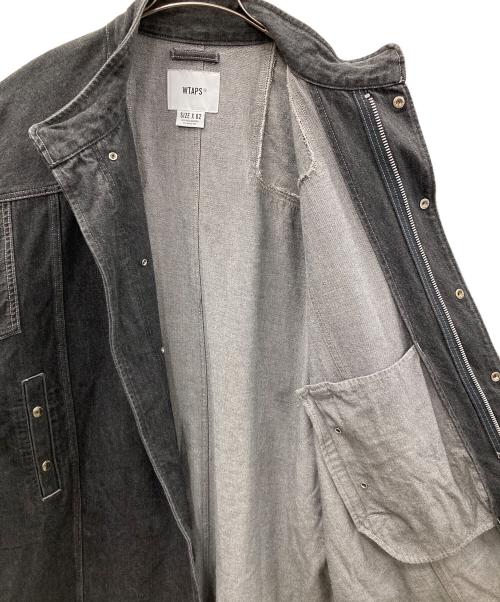 WTAPS（ダブルタップス）WTAPS (ダブルタップス) カバーオール トンプソン フィッシュテールデニムコート ブラック サイズ:X02の古着・服飾アイテム