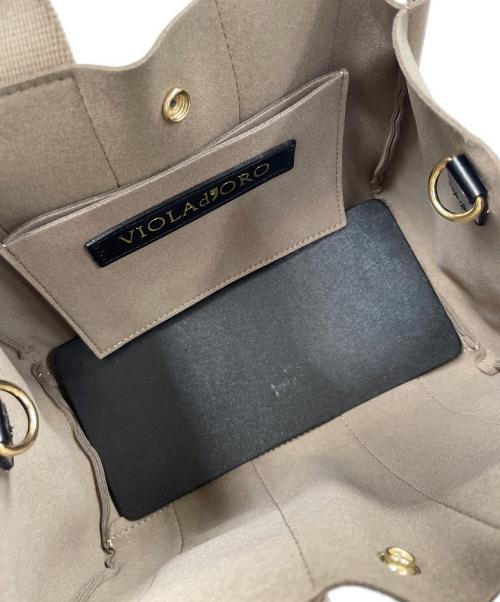 VIOLAd'ORO（ヴィオラドーロ）VIOLAd'ORO (ヴィオラドーロ) 2WAYバッグ ハンドバッグ ショルダーバッグ ベージュ サイズ:実寸サイズにてご確認ください。の古着・服飾アイテム