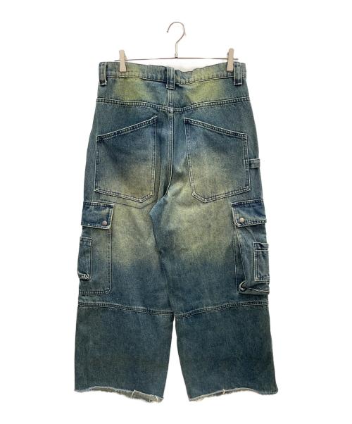 Jaded London（ジェイデッドロンドン）Jaded London (ジェイデッドロンドン) デニムカーゴパンツ MONSTER（モンスター） カーゴワイドデニム インディゴ サイズ:W32の古着・服飾アイテム