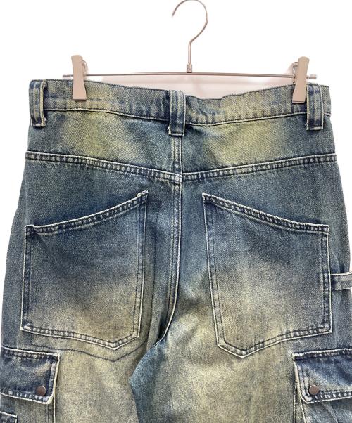 Jaded London（ジェイデッドロンドン）Jaded London (ジェイデッドロンドン) デニムカーゴパンツ MONSTER（モンスター） カーゴワイドデニム インディゴ サイズ:W32の古着・服飾アイテム