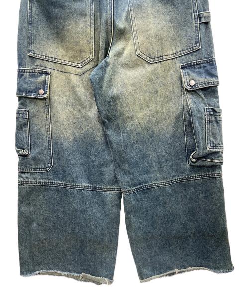 Jaded London（ジェイデッドロンドン）Jaded London (ジェイデッドロンドン) デニムカーゴパンツ MONSTER（モンスター） カーゴワイドデニム インディゴ サイズ:W32の古着・服飾アイテム