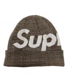 SUPREME（シュプリーム）の古着「ニット帽 21AW Big Logo Beanie（21AM ビッグ ロゴ ビーニー）」｜ブラウン