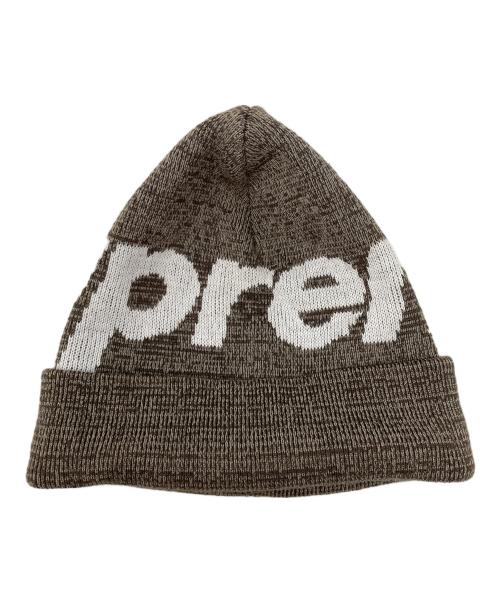 SUPREME（シュプリーム）SUPREME (シュプリーム) ニット帽 21AW Big Logo Beanie（21AM ビッグ ロゴ ビーニー） ブラウン サイズ:実寸サイズにてご確認ください。の古着・服飾アイテム