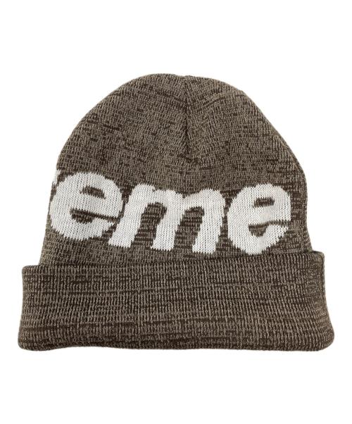 SUPREME（シュプリーム）SUPREME (シュプリーム) ニット帽 21AW Big Logo Beanie（21AM ビッグ ロゴ ビーニー） ブラウン サイズ:実寸サイズにてご確認ください。の古着・服飾アイテム