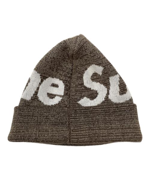 SUPREME（シュプリーム）SUPREME (シュプリーム) ニット帽 21AW Big Logo Beanie（21AM ビッグ ロゴ ビーニー） ブラウン サイズ:実寸サイズにてご確認ください。の古着・服飾アイテム