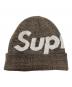 SUPREME（シュプリーム）の古着「ニット帽 21AW Big Logo Beanie（21AM ビッグ ロゴ ビーニー）」｜ブラウン