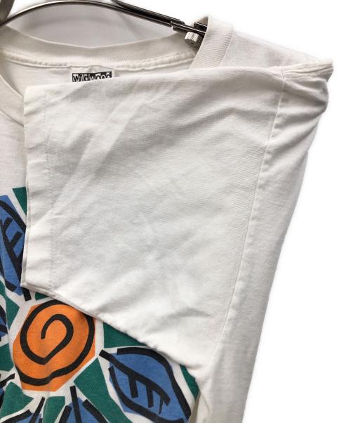 wildwood productions（ワイルドウッドプロダクション）wildwood productions (ワイルドウッドプロダクション) 半袖Tシャツ ホワイト サイズ:Lの古着・服飾アイテム