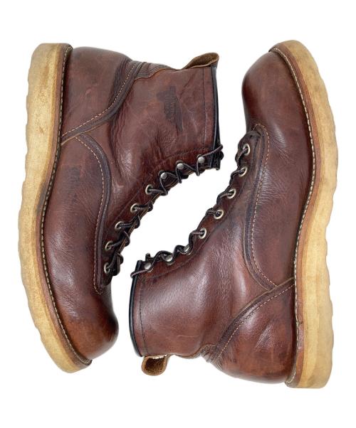 RED WING（レッドウィング）RED WING (レッドウィング) レースアップブーツ ラインマン ブラウン サイズ:USA 8の古着・服飾アイテム