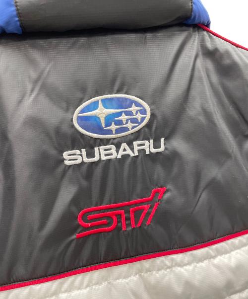 SUBARU（スバル）SUBARU (スバル) 中綿ベスト STI ブルー×ホワイト サイズ:Mの古着・服飾アイテム
