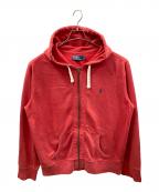 POLO RALPH LAURENポロ・ラルフローレン）の古着「ジップパーカー」｜レッド