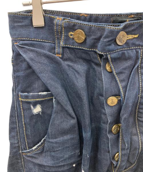 Vivienne Westwood ANGLOMANIA（ヴィヴィアンウエストウッドアングロマニア）Vivienne Westwood ANGLOMANIA (ヴィヴィアンウエストウッドアングロマニア) デニムパンツ インディゴ サイズ:30の古着・服飾アイテム
