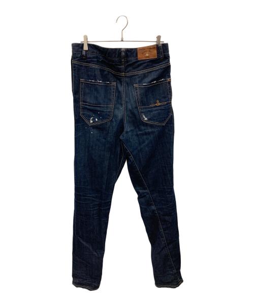 Vivienne Westwood ANGLOMANIA（ヴィヴィアンウエストウッドアングロマニア）Vivienne Westwood ANGLOMANIA (ヴィヴィアンウエストウッドアングロマニア) デニムパンツ インディゴ サイズ:30の古着・服飾アイテム