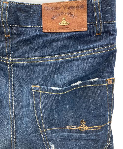 Vivienne Westwood ANGLOMANIA（ヴィヴィアンウエストウッドアングロマニア）Vivienne Westwood ANGLOMANIA (ヴィヴィアンウエストウッドアングロマニア) デニムパンツ インディゴ サイズ:30の古着・服飾アイテム