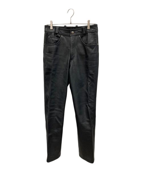 HARLEY-DAVIDSON（ハーレーダビッドソン）HARLEY-DAVIDSON (ハーレーダビッドソン) レザーパンツ ブラック サイズ:Lの古着・服飾アイテム