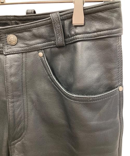 HARLEY-DAVIDSON（ハーレーダビッドソン）HARLEY-DAVIDSON (ハーレーダビッドソン) レザーパンツ ブラック サイズ:Lの古着・服飾アイテム