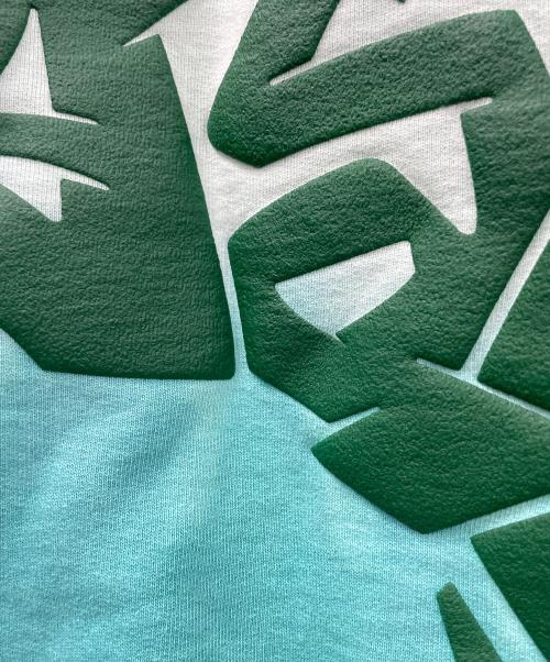 Aape BY A BATHING APE（エーエイプ バイ アベイシングエイプ）Aape BY A BATHING APE (エーエイプ バイ アベイシングエイプ) スウェット タイダイ エイリアン レタープリント クルーネック プルオーバー ミントグリーン サイズ:Mの古着・服飾アイテム