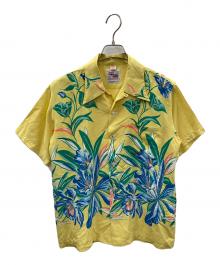 Duke Kahanamoku（デュークカハナモク）の古着「アロハシャツ ORCHID AND PINEAPPLE（オーキッド アンド パイナップル）」｜イエロー