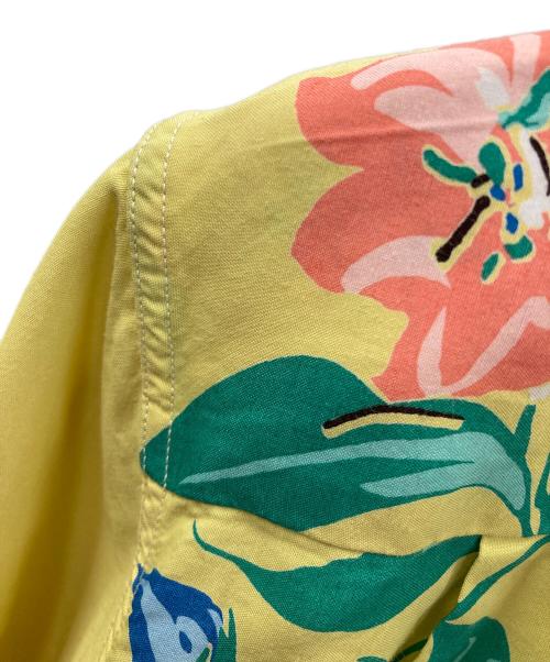 Duke Kahanamoku（デュークカハナモク）Duke Kahanamoku (デュークカハナモク) アロハシャツ ORCHID AND PINEAPPLE（オーキッド アンド パイナップル） イエロー サイズ:Sの古着・服飾アイテム