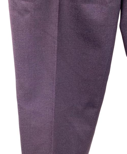 Christian Dior（クリスチャン ディオール）Christian Dior (クリスチャン ディオール) タックパンツ パープル サイズ:Lの古着・服飾アイテム