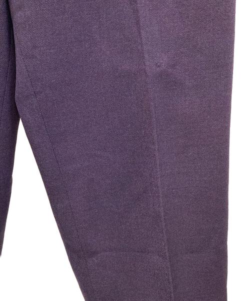 Christian Dior（クリスチャン ディオール）Christian Dior (クリスチャン ディオール) タックパンツ パープル サイズ:Lの古着・服飾アイテム