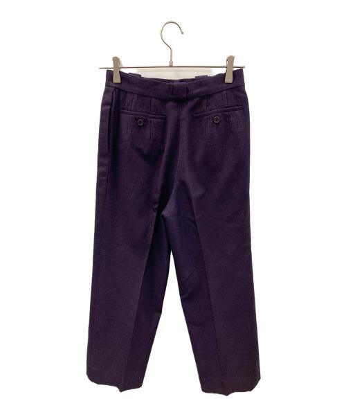 Christian Dior（クリスチャン ディオール）Christian Dior (クリスチャン ディオール) タックパンツ パープル サイズ:Lの古着・服飾アイテム