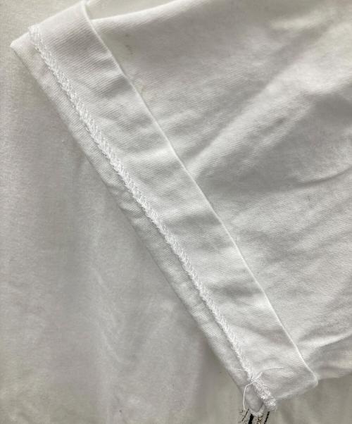 COMME des GARCONS（コムデギャルソン）COMME des GARCONS (コムデギャルソン) 半袖カットソー チェーン装飾スケッチTシャツ ホワイト サイズ:Mの古着・服飾アイテム