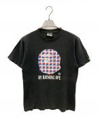 BAPE BY A BATHING APEベイプバイアベイシングエイプ）の古着「Tシャツ」｜ブラック
