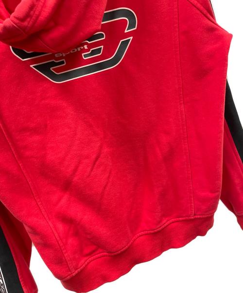 DIESEL（ディーゼル）DIESEL (ディーゼル) ジップパーカー AMST-TRASTEER-HT01 レッド サイズ:Lの古着・服飾アイテム