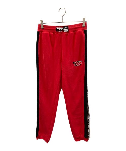 DIESEL（ディーゼル）DIESEL (ディーゼル) スウェットパンツ AMSB-BOUNSS-HT02（アムスビー-ボウンス-エイチティーゼロツー） レッド サイズ:Lの古着・服飾アイテム