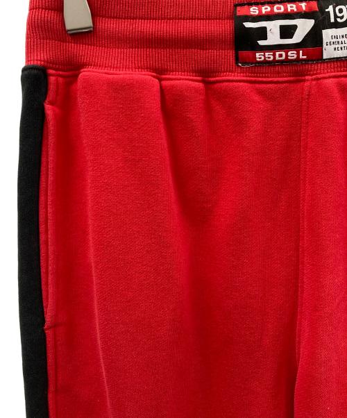 DIESEL（ディーゼル）DIESEL (ディーゼル) スウェットパンツ AMSB-BOUNSS-HT02（アムスビー-ボウンス-エイチティーゼロツー） レッド サイズ:Lの古着・服飾アイテム