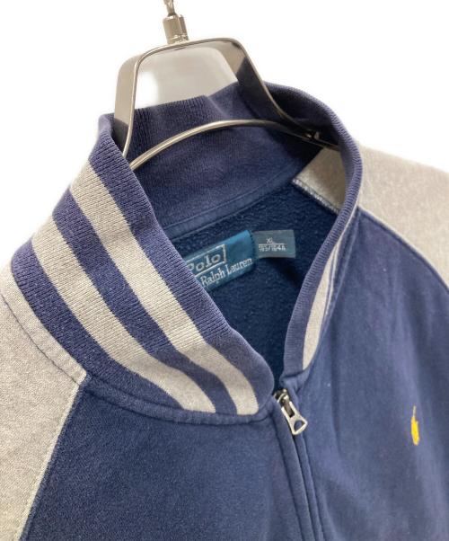 POLO RALPH LAUREN（ポロ・ラルフローレン）POLO RALPH LAUREN (ポロ・ラルフローレン) ジップジャケット ネイビー×グレー サイズ:XLの古着・服飾アイテム