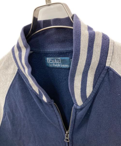 POLO RALPH LAUREN（ポロ・ラルフローレン）POLO RALPH LAUREN (ポロ・ラルフローレン) ジップジャケット ネイビー×グレー サイズ:XLの古着・服飾アイテム