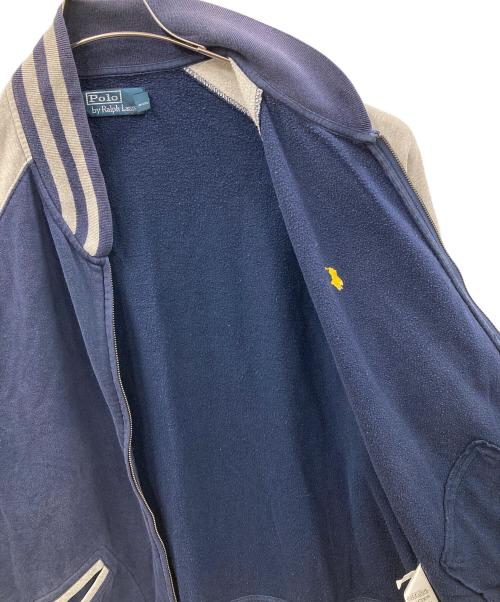 POLO RALPH LAUREN（ポロ・ラルフローレン）POLO RALPH LAUREN (ポロ・ラルフローレン) ジップジャケット ネイビー×グレー サイズ:XLの古着・服飾アイテム