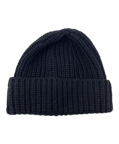 MONCLER（モンクレール）MONCLER (モンクレール) FRAGMENT (フラグメント) ニットキャップ ビーニー ブラック サイズ:実寸サイズにてご確認ください。の古着・服飾アイテム