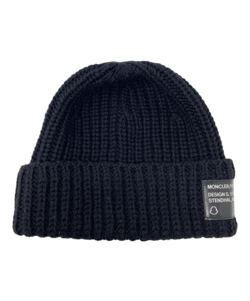 MONCLER（モンクレール）MONCLER (モンクレール) FRAGMENT (フラグメント) ニットキャップ ビーニー ブラック サイズ:実寸サイズにてご確認ください。の古着・服飾アイテム