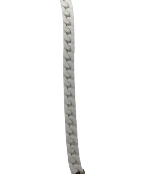 LOUIS VUITTON（ルイ ヴィトン）LOUIS VUITTON (ルイ ヴィトン) ネックレス コリエ スクエア ホワイト×シルバー サイズ:実寸サイズにてご確認ください。の古着・服飾アイテム
