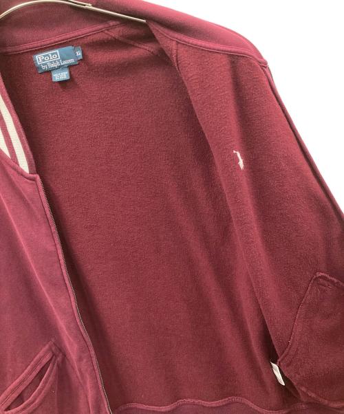 POLO RALPH LAUREN（ポロ・ラルフローレン）POLO RALPH LAUREN (ポロ・ラルフローレン) ジップアップスウェットブルゾン ボルドー サイズ:XLの古着・服飾アイテム