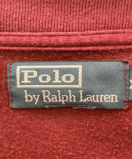 POLO RALPH LAUREN（ポロ・ラルフローレン）POLO RALPH LAUREN (ポロ・ラルフローレン) ジップアップスウェットブルゾン ボルドー サイズ:XLの古着・服飾アイテム