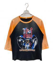 JACKSON MATISSE（ジャクソンマティス）の古着「ラグランTシャツ WORLD TOUR 82（ワールド ツアー 82）」｜ブラック×オレンジ
