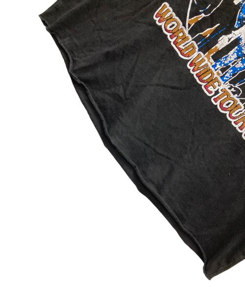 JACKSON MATISSE（ジャクソンマティス）JACKSON MATISSE (ジャクソンマティス) ラグランTシャツ WORLD TOUR 82（ワールド ツアー 82） ブラック×オレンジ サイズ:LARGEの古着・服飾アイテム
