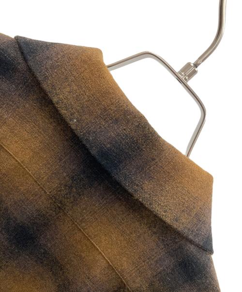 Subculture（サブカルチャー）Subculture (サブカルチャー) オープンカラーシャツ 23AW WOOL CHECK SHIRT（23オータム ウール チェック シャツ） ブラウン×ブラック サイズ:2の古着・服飾アイテム
