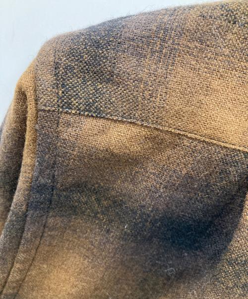 Subculture（サブカルチャー）Subculture (サブカルチャー) オープンカラーシャツ 23AW WOOL CHECK SHIRT（23オータム ウール チェック シャツ） ブラウン×ブラック サイズ:2の古着・服飾アイテム