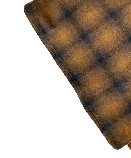 Subculture（サブカルチャー）Subculture (サブカルチャー) オープンカラーシャツ 23AW WOOL CHECK SHIRT（23オータム ウール チェック シャツ） ブラウン×ブラック サイズ:2の古着・服飾アイテム