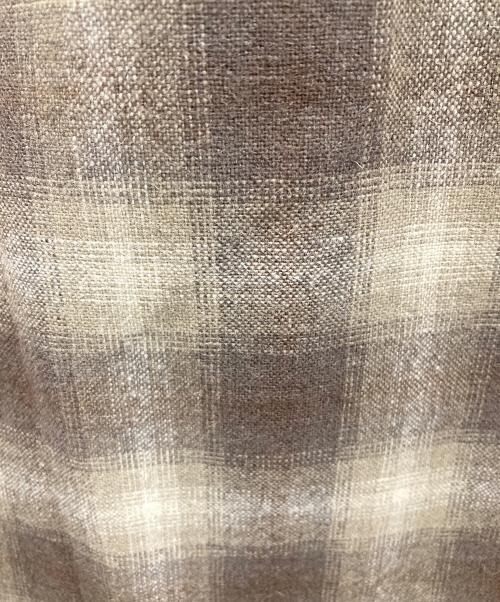 Subculture（サブカルチャー）Subculture (サブカルチャー) オープンカラーシャツ WOOL CHECK SHIRT（ウール チェック シャツ） カーキ サイズ:2の古着・服飾アイテム
