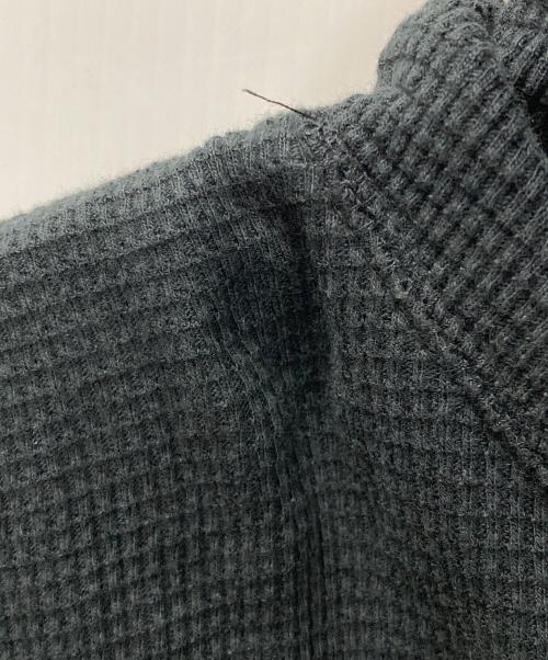 POLO RALPH LAUREN（ポロ・ラルフローレン）POLO RALPH LAUREN (ポロ・ラルフローレン) ワッフルサーマル プルオーバーパーカー ブラック サイズ:LGの古着・服飾アイテム
