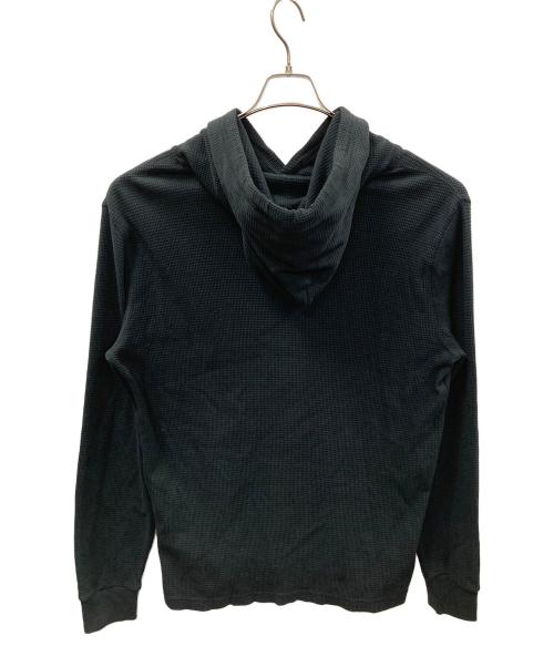 POLO RALPH LAUREN（ポロ・ラルフローレン）POLO RALPH LAUREN (ポロ・ラルフローレン) ワッフルサーマル プルオーバーパーカー ブラック サイズ:LGの古着・服飾アイテム