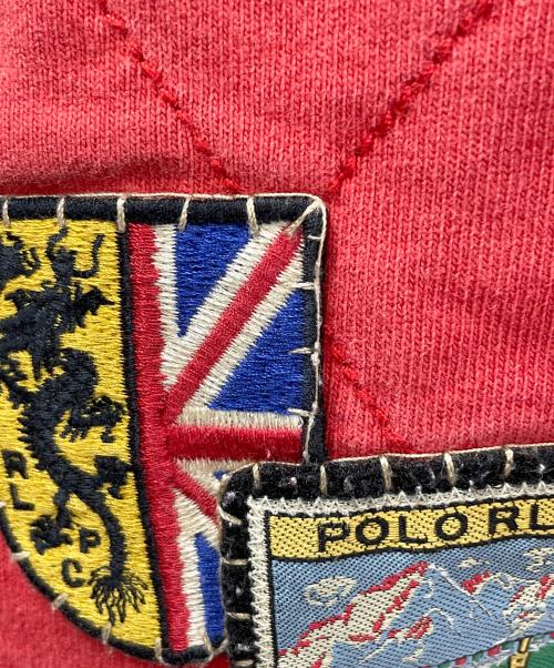 POLO RALPH LAUREN（ポロ・ラルフローレン）POLO RALPH LAUREN (ポロ・ラルフローレン) ポロシャツ レッド×オリーブ サイズ:Lの古着・服飾アイテム