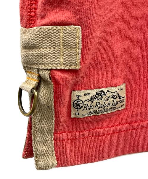 POLO RALPH LAUREN（ポロ・ラルフローレン）POLO RALPH LAUREN (ポロ・ラルフローレン) ポロシャツ レッド×オリーブ サイズ:Lの古着・服飾アイテム
